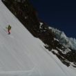 descente directe en neige de printemps
